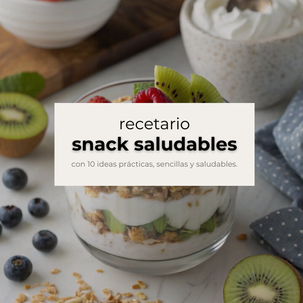 Snack facil y sencillos; 10 recetas para un estilo de vida saludable